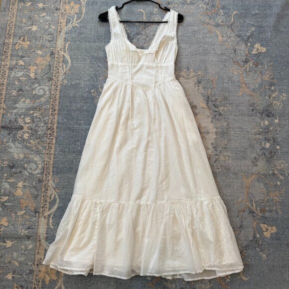 Abercrombie & Fitch Flowy White Dress XS NWOT - Picture 3 of 5